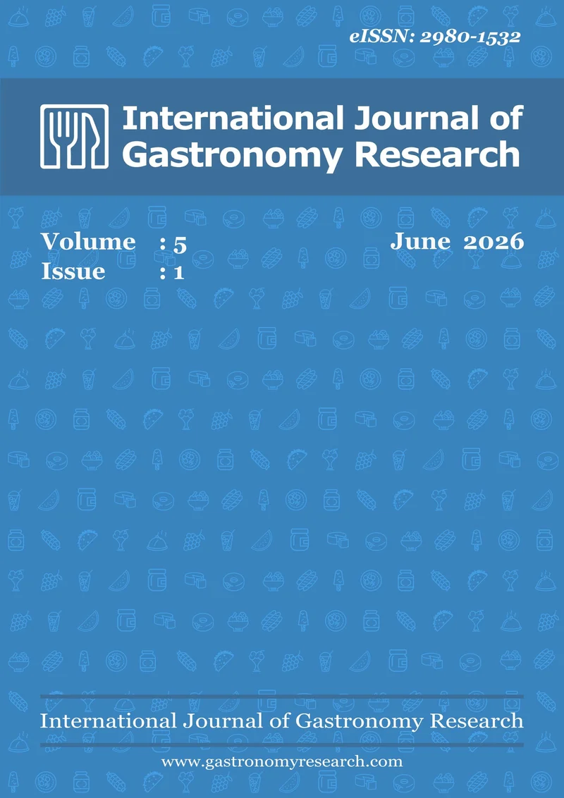 Cover of the International Journal of Gastronomy Research